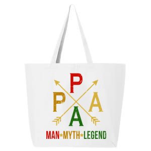 Papa The Man Myth Legend Arrow Cross 25L Jumbo Tote