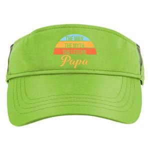 Papa The Man Myth Legend Retro Adult Drive Performance Visor