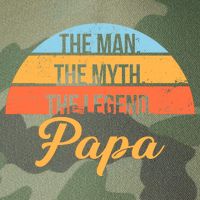 Papa The Man Myth Legend Retro Legacy Tie Dye Trucker Hat