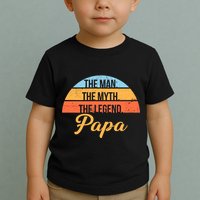 Papa The Man Myth Legend Retro Toddler T-Shirt