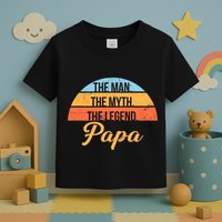 Papa The Man Myth Legend Retro Toddler T-Shirt