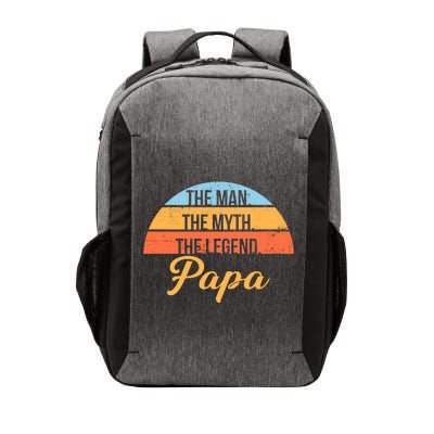 Papa The Man Myth Legend Retro Vector Backpack