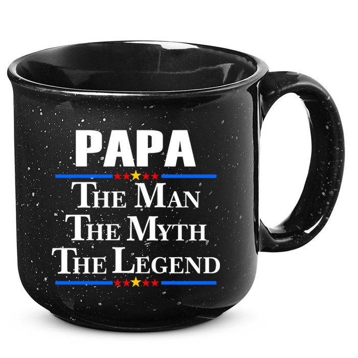 Papa The Man The Myth The Legend 15oz Campfire Ceramic Mug