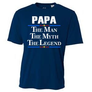 Papa The Man The Myth The Legend Cooling Performance Crew T-Shirt