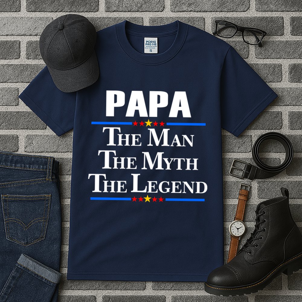 Papa The Man The Myth The Legend Tall T-Shirt