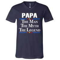 Papa The Man The Myth The Legend V-Neck T-Shirt