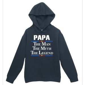 Papa The Man The Myth The Legend Urban Pullover Hoodie