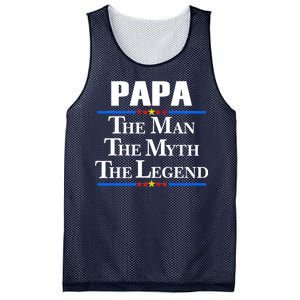 Papa The Man The Myth The Legend Mesh Reversible Basketball Jersey Tank