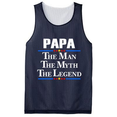Papa The Man The Myth The Legend Mesh Reversible Basketball Jersey Tank
