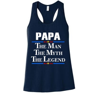 Papa The Man The Myth The Legend Womens Tank Top