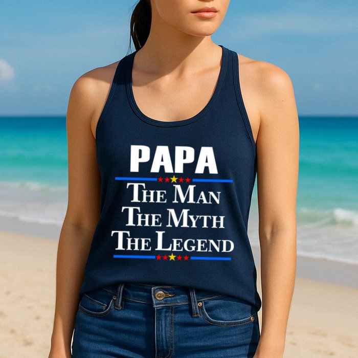 Papa The Man The Myth The Legend Womens Tank Top