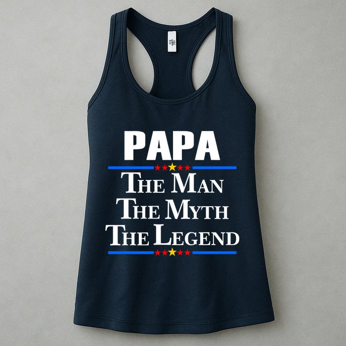 Papa The Man The Myth The Legend Womens Tank Top