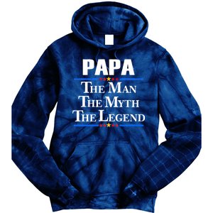 Papa The Man The Myth The Legend Tie Dye Hoodie