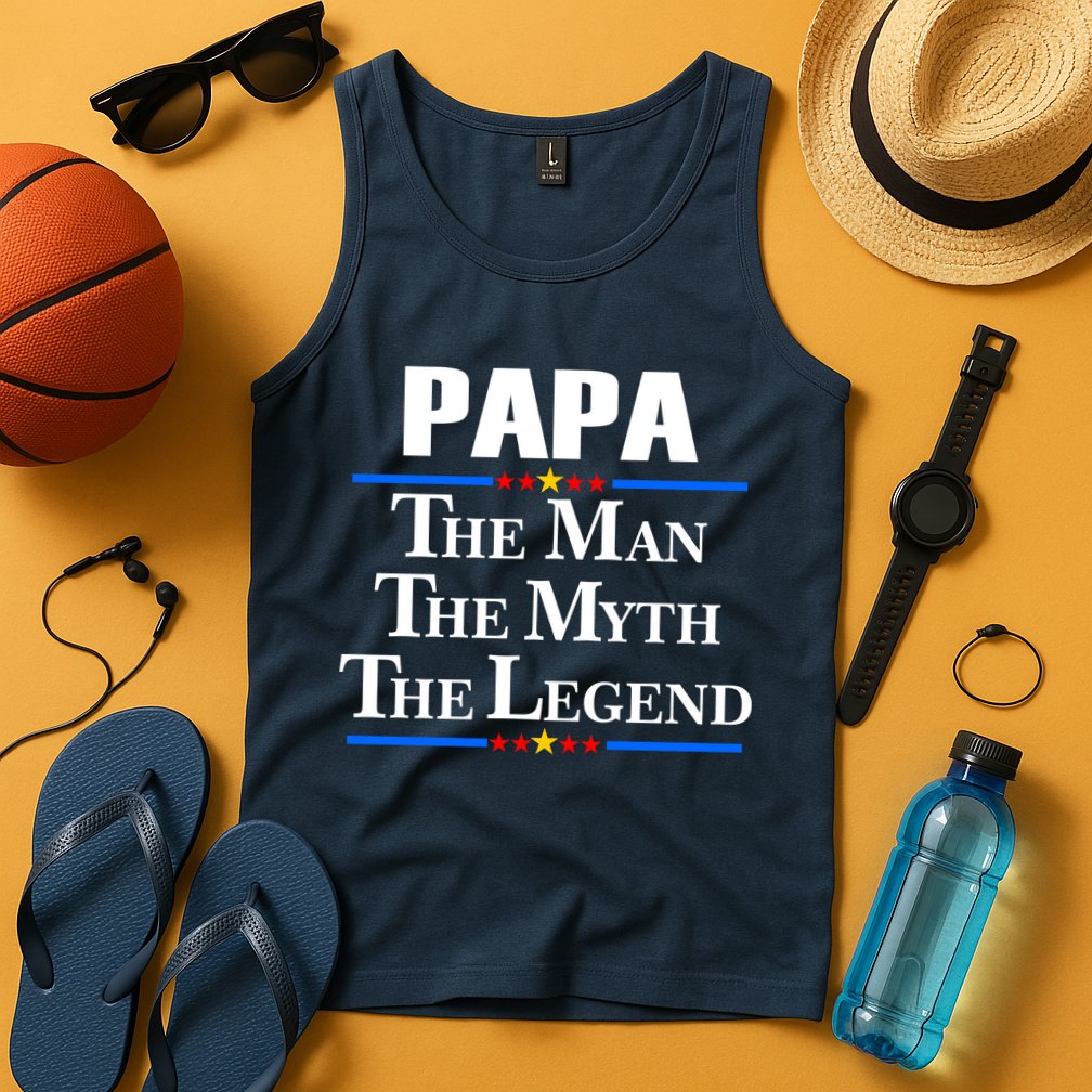 Papa The Man The Myth The Legend Tank Top