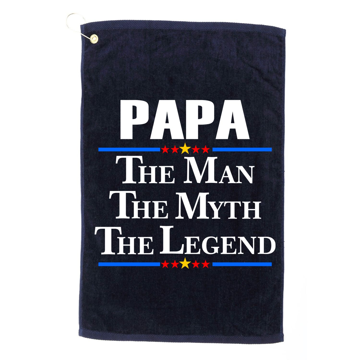 Papa The Man The Myth The Legend Golf Towel