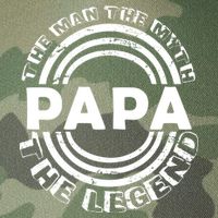 Papa The Man The Myth The Legend Funny Legacy Tie Dye Trucker Hat