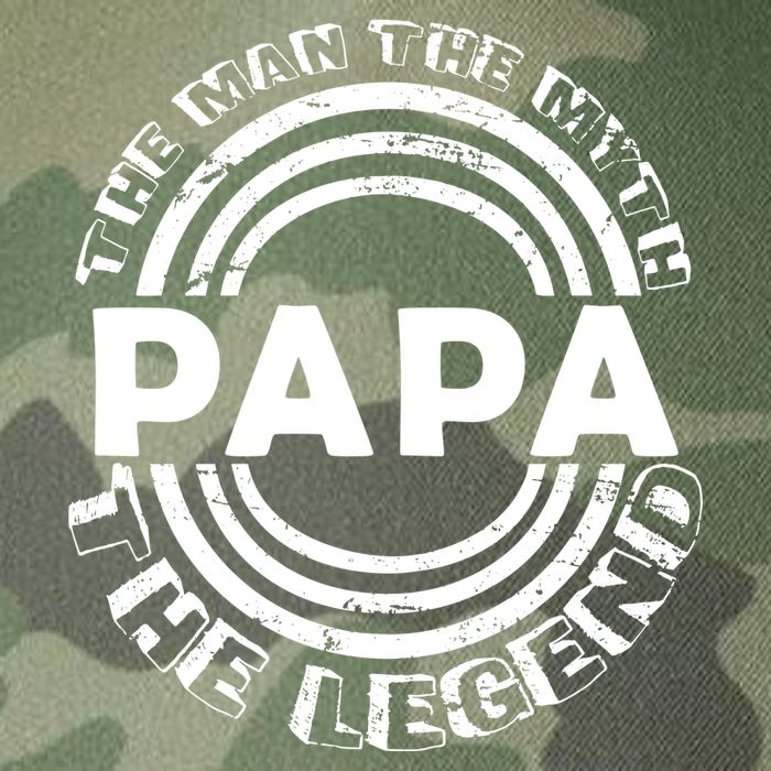 Papa The Man The Myth The Legend Funny Legacy Tie Dye Trucker Hat