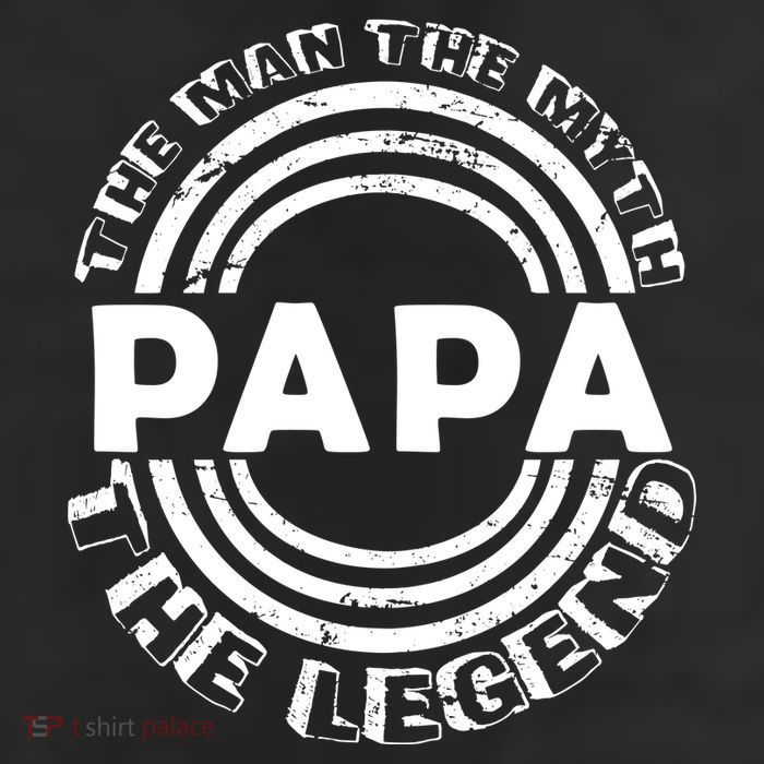 Papa The Man The Myth The Legend Funny Cool Comfort Performance Bucket Hat