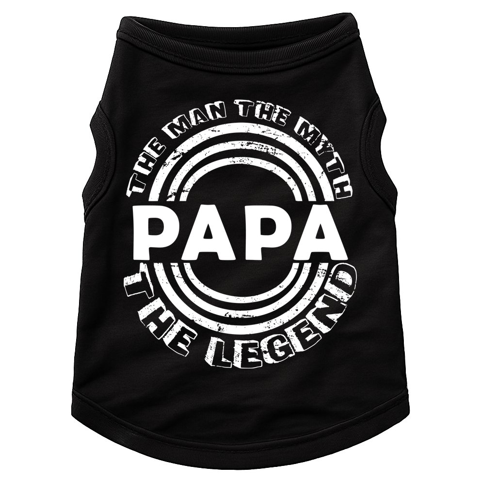 Papa The Man The Myth The Legend Funny Doggie Tank