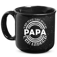 Papa The Man The Myth The Legend Funny 15oz Campfire Ceramic Mug