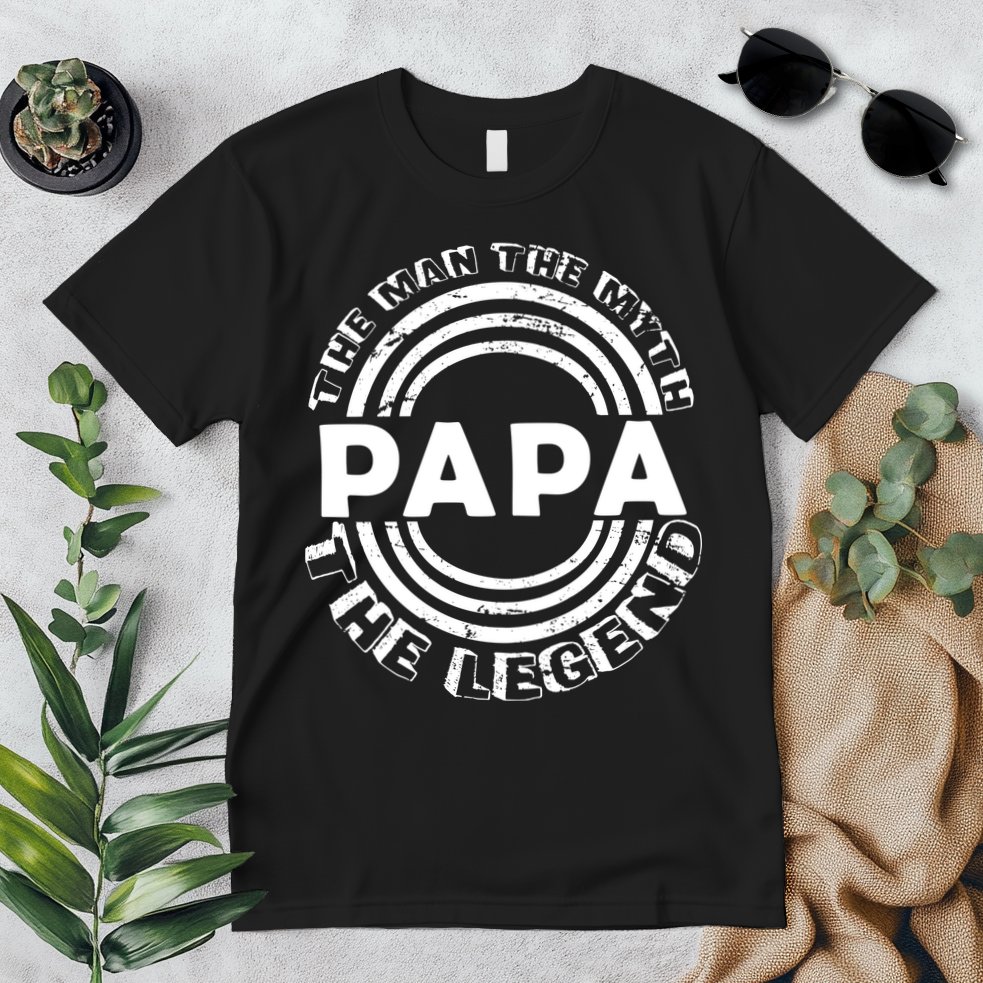 Papa The Man The Myth The Legend Funny Premium T-Shirt