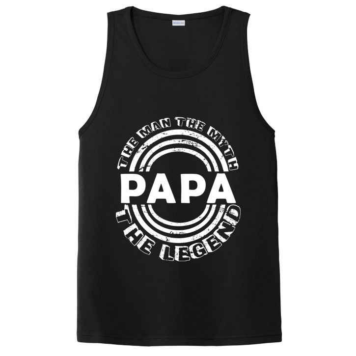 Papa The Man The Myth The Legend Funny PosiCharge Competitor Tank