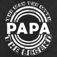 Papa The Man The Myth The Legend Funny Golf Towel