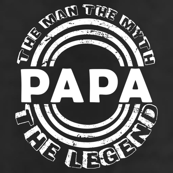 Papa The Man The Myth The Legend Funny Golf Towel