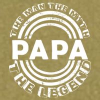 Papa The Man The Myth The Legend Funny Garment-Dyed Women's Muscle Tee