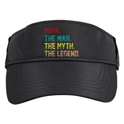 Papa The Man The Myth The Legend Vintage Adult Drive Performance Visor