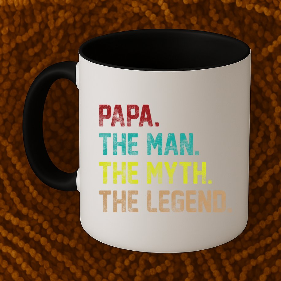 Papa The Man The Myth The Legend Vintage Mug