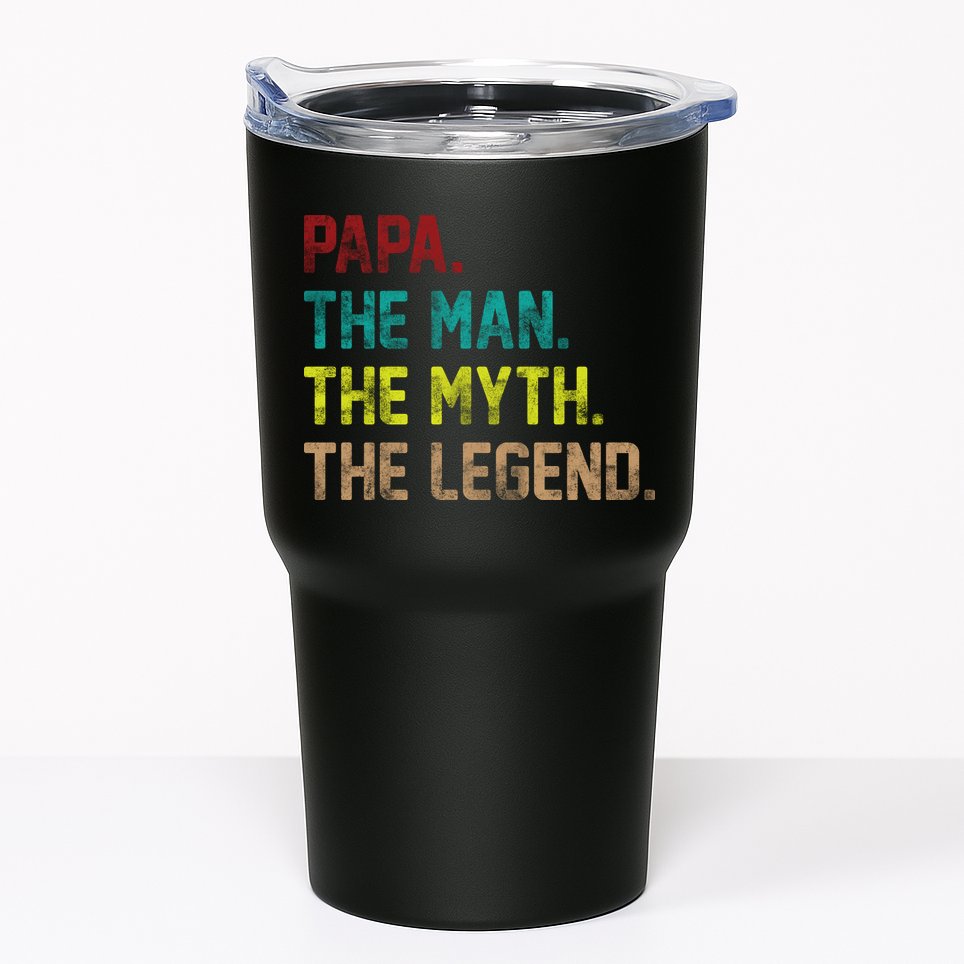 Papa The Man The Myth The Legend Vintage Tumbler