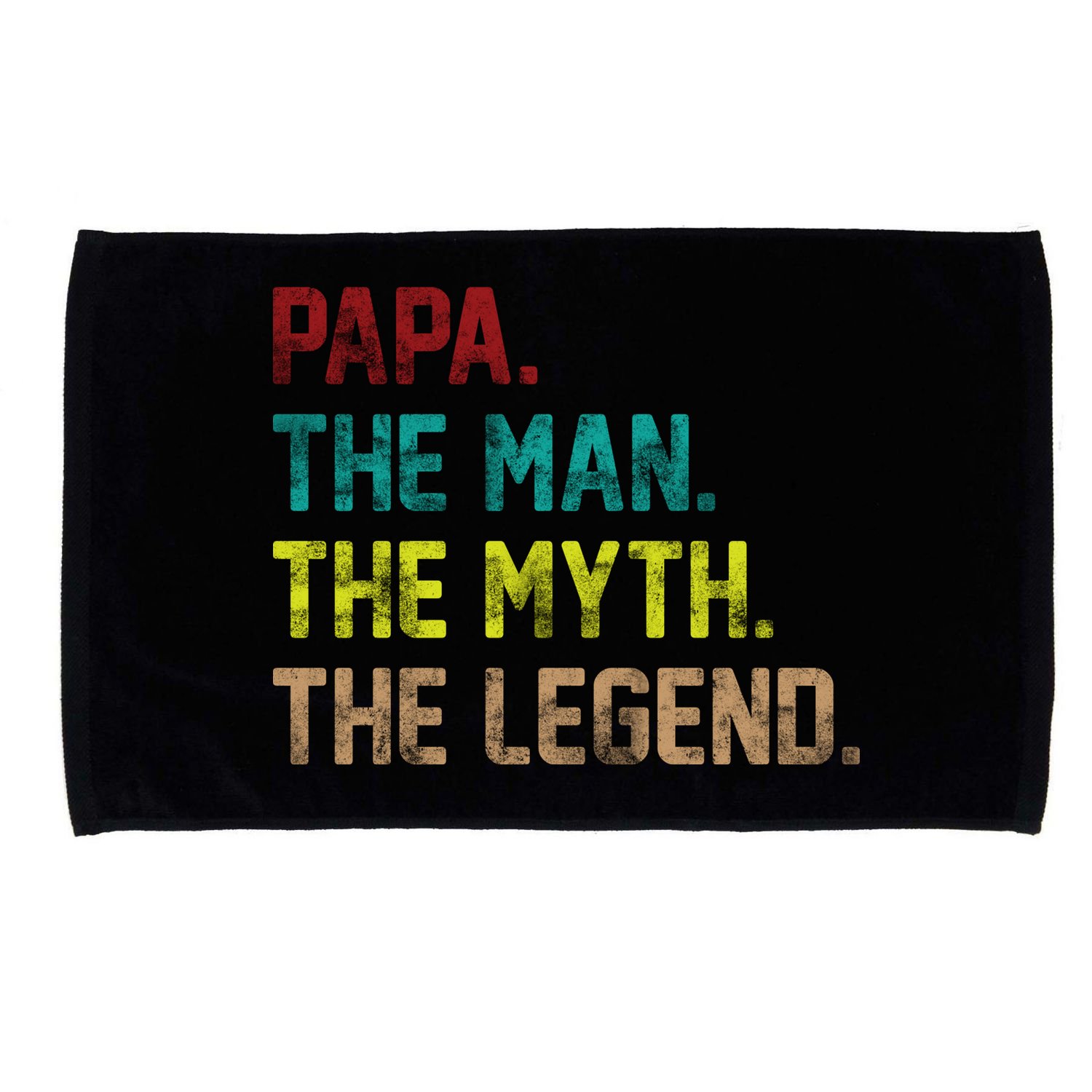 Papa The Man The Myth The Legend Vintage Microfiber Hand Towel