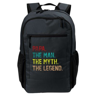 Papa The Man The Myth The Legend Vintage Daily Commute Backpack