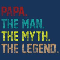 Papa The Man The Myth The Legend Vintage Button