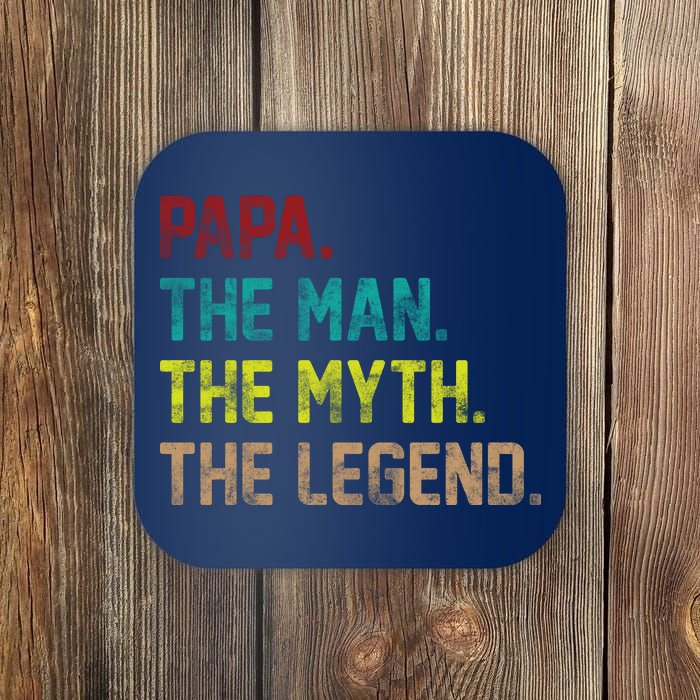 Papa The Man The Myth The Legend Vintage Coaster