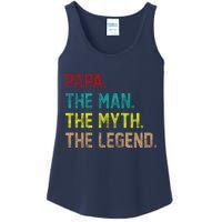 Papa The Man The Myth The Legend Vintage Ladies Essential Tank