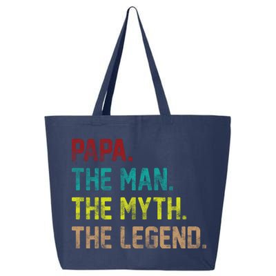 Papa The Man The Myth The Legend Vintage 25L Jumbo Tote