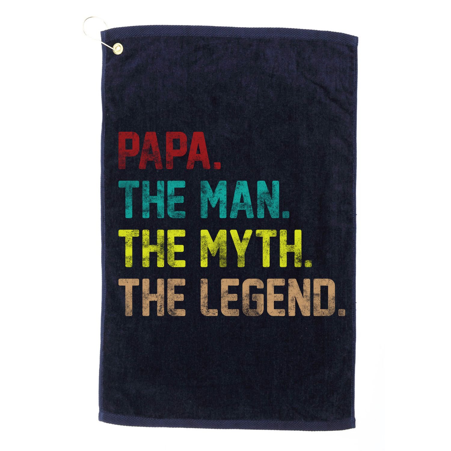 Papa The Man The Myth The Legend Vintage Golf Towel
