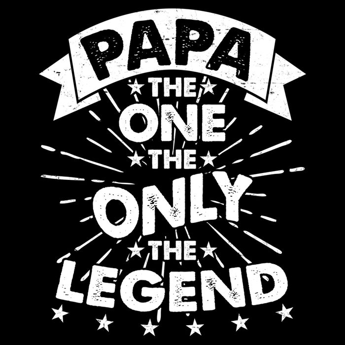 Papa the One The Only The Legend Tall T-Shirt