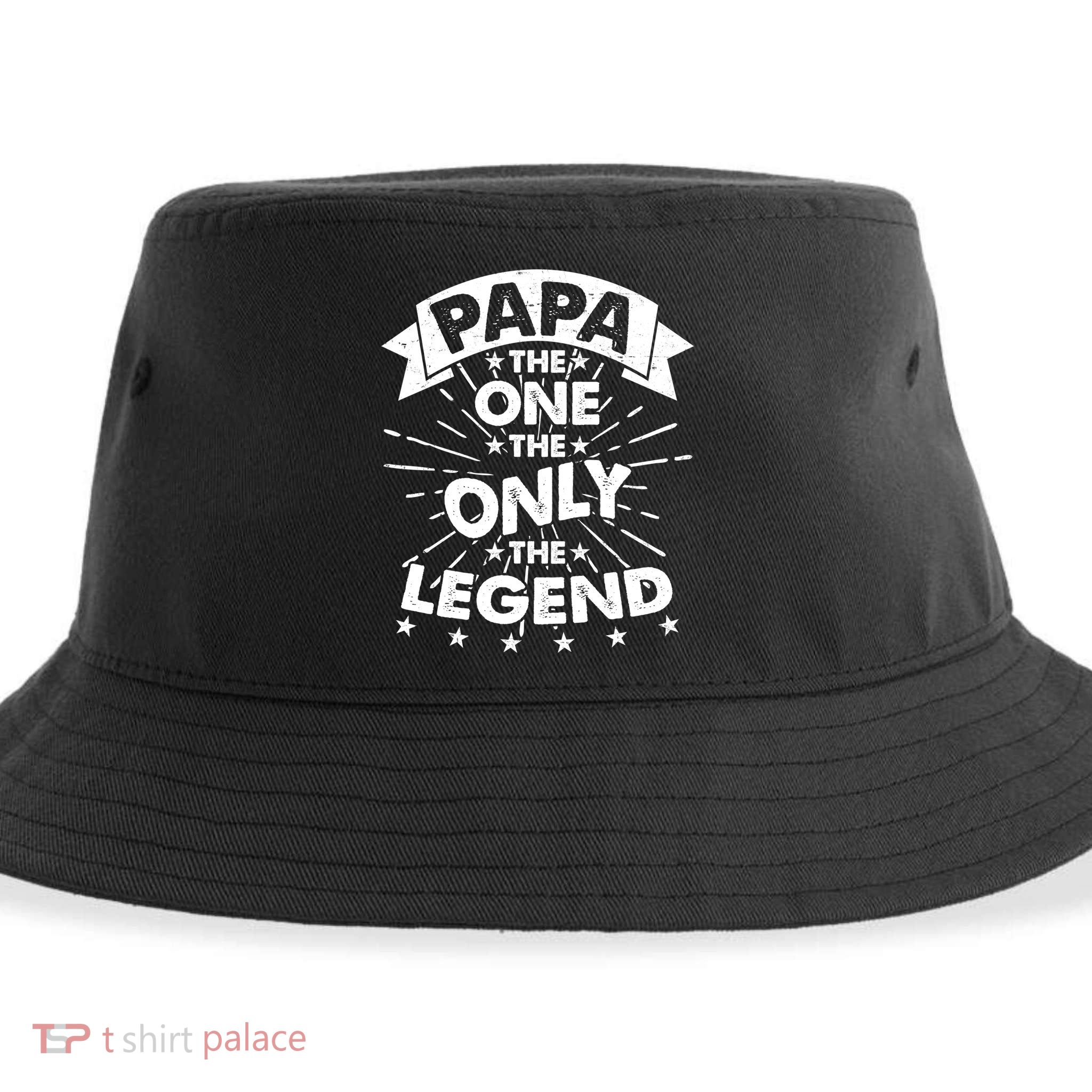 Papa the One The Only The Legend Sustainable Bucket Hat