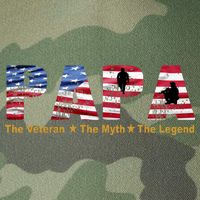 Papa The Veteran The Myth The Legend Legacy Tie Dye Trucker Hat
