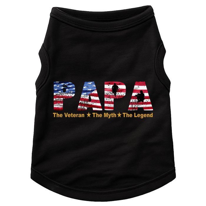 Papa The Veteran The Myth The Legend Doggie Tank