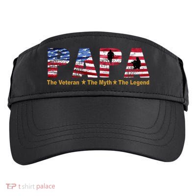 Papa The Veteran The Myth The Legend Adult Drive Performance Visor