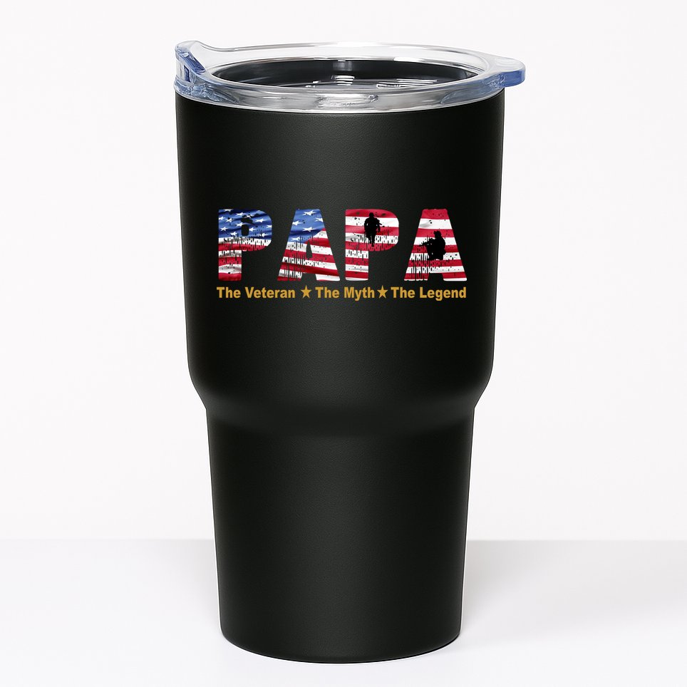 Papa The Veteran The Myth The Legend Tumbler