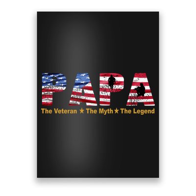 Papa The Veteran The Myth The Legend Poster