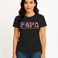 Papa The Veteran The Myth The Legend Womens T-Shirt
