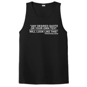 Personalised Any Quote Text PosiCharge Competitor Tank