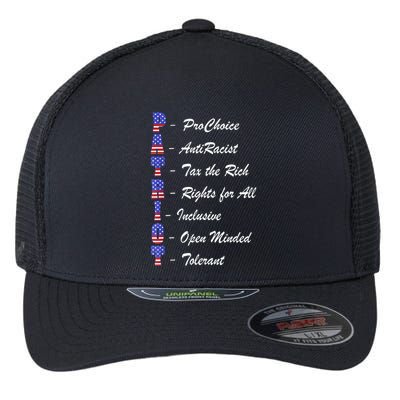 Patriot Anti Racist Tax The Rich Rights For All Flexfit Unipanel Trucker Cap