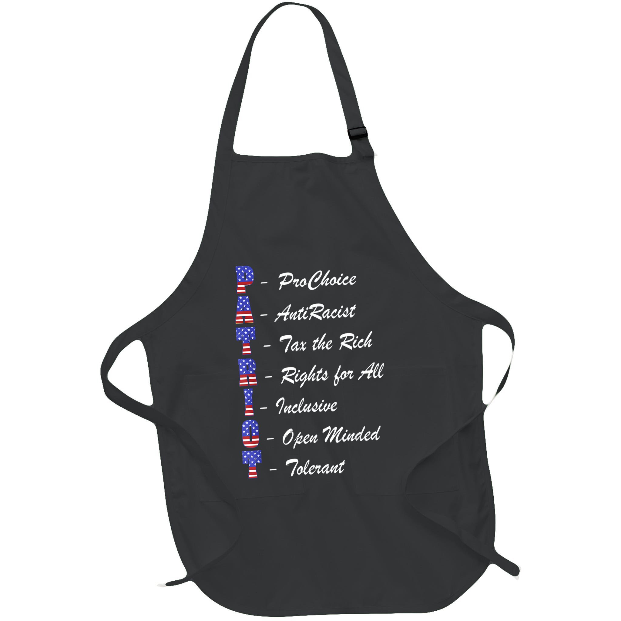 Patriot Anti Racist Tax The Rich Rights For All Apron
